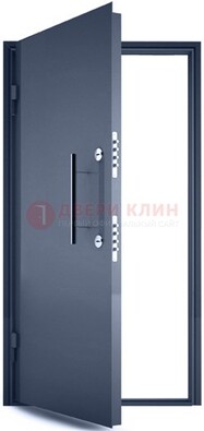 Черная металлическая бронированная дверь ДБ-1 в Кирове