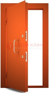 Оранжевая стальная бронированная дверь с нитроэмалью ДБ-2 в Кирове