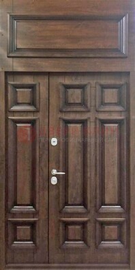 Классическая входная дверь с верхней фрамугой ДФГ-15 в Кирове