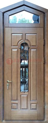 Железная дверь Винорит с фрамугой для частного дома ДФГ-34 в Кирове