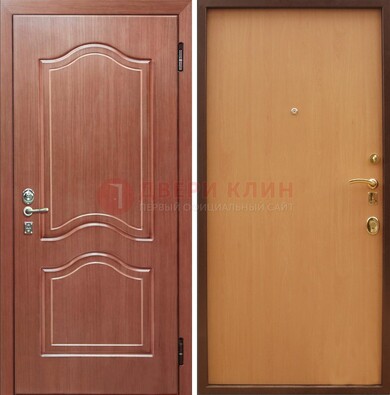 Входная дверь отделанная МДФ и ламинатом внутри ДМ-159 в Кирове