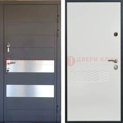 Металлическая дверь МДФ темная и светлая ДМ-420 в Кирове