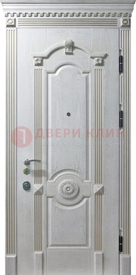Белая дверь с МДФ ДМ-525 в Кирове