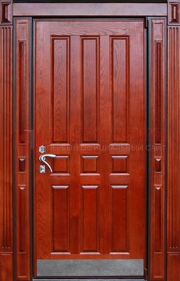 Красная входная дверь для улицы с МДФ ДМ-532 в Кирове