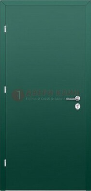 Зеленая стальная дверь с нитроэмалью ДН-6 в Дмитрове