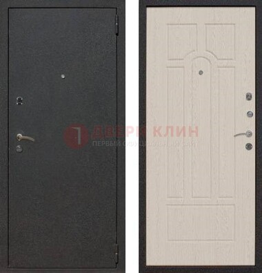 Серая входная дверь с порошковым покрытием МДФ внутри ДП-129 в Кирове