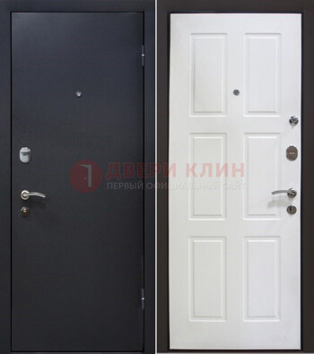 Черная металлическая дверь с порошковым покрытием ДП-193 в Кирове