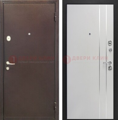 Входная дверь с порошковым покрытием с МДФ с молдингами ДП-232 в Кирове
