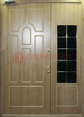 Входная дверь Дверь со вставками из черного стекла ДПР-42 в Кирове