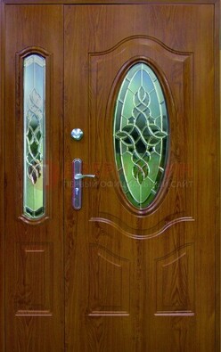 Парадная дверь со стеклянными вставками ДПР-73 для дома в Кирове