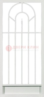 Стальная решетчатая дверь в белом цвете с пикой ДР-11 в Кирове
