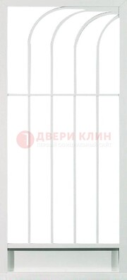 Белая металлическая решетчатая дверь ДР-17 в Кирове
