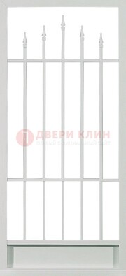 Светлая стальная решетчатая дверь с пиками ДР-21 в Кирове