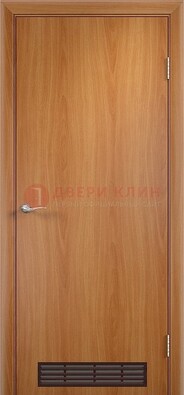 Светлая техническая дверь с вентиляционной решеткой ДТ-1 в Кирове