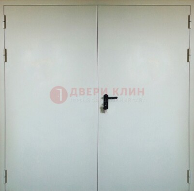 Белая металлическая техническая дверь ДТ-8 в Кирове