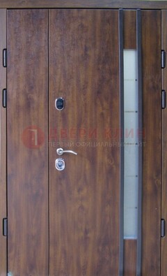 Стальная дверь с виноритом и стеклом ДВТ-187 в Брянске