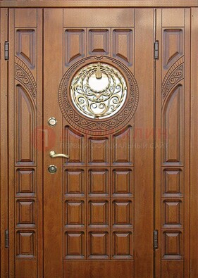 Металлическая филенчатая дверь с виноритом ДВТ-191 в Кирове