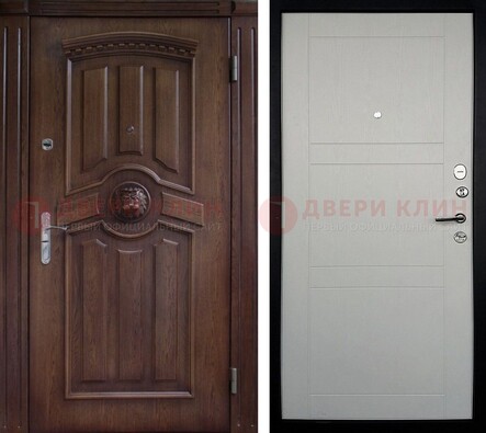 Темная входная дверь с виноритом ДВТ-216 в Кирове