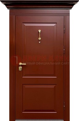 Красная железная дверь винорит для частного дома ДВТ-251 в Кирове