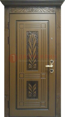 Металлическая дверь с виноритом и узором ДВТ-256 в Балашихе