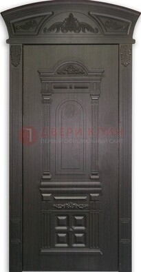 Черная стальная дверь с виноритом ДВТ-31 в Кирове