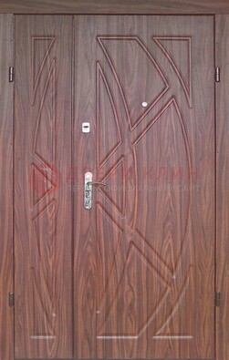 Железная тамбурная полуторная дверь с МДФ ПЛ-7 в Кирове
